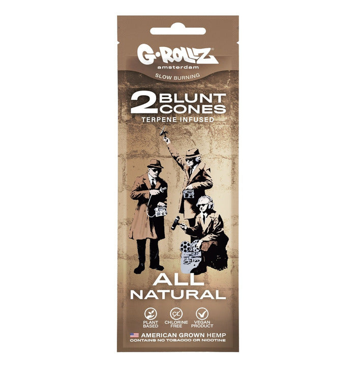 2 Blunt Cones G-Rollz Pré Enrolada All Natural