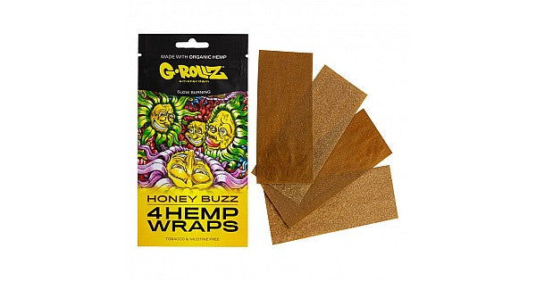 4 Hemp Wraps G-Rollz Honey Buzz