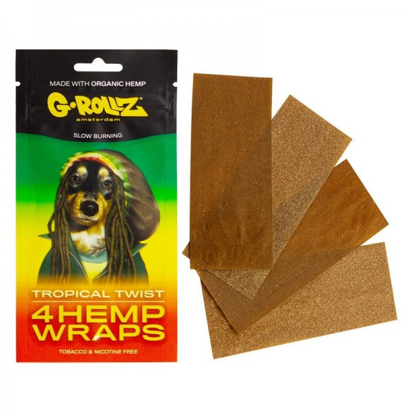 4 Hemp Wraps G-Rollz Tropical Twist