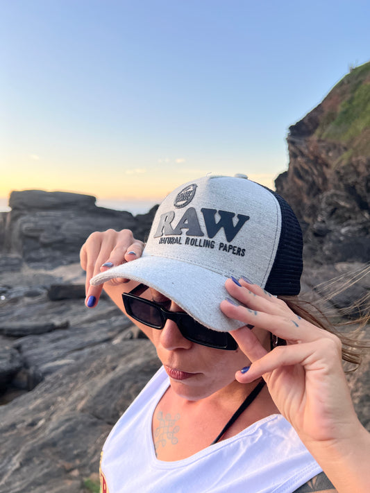 Boné RAW Brazil Cinza Tela