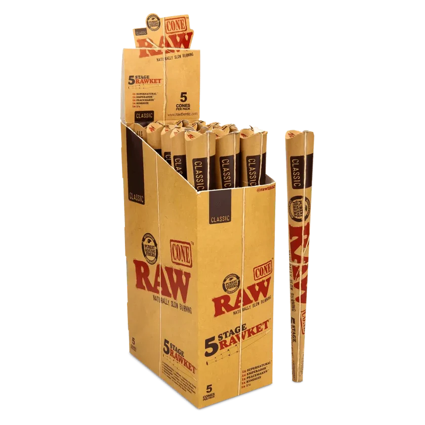 RAW CLASSIC Cone 5-Stage Rawket (5 per pack)