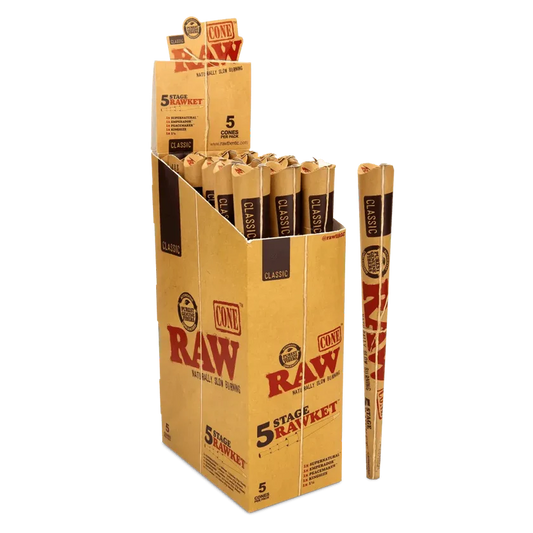 RAW CLASSIC Cone 5-Stage Rawket (5 per pack)